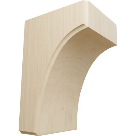 Ekena Millwork 3 1/2"W x 4"D x 6"H Clarksville Bracket, Rubberwood BKTW04X04X06CVRW